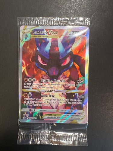 Lucario VStar - SWSH291 Full Art Ultra Rare Promo - Sealed Crown Zenith