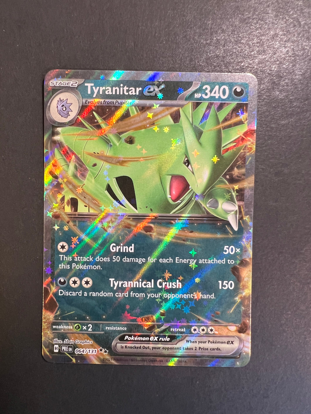 Tyranitar ex - 064/131 Ultra Rare - Prismatic Evolutions JAB Games13 Tyranitar ex - 064/131 Ultra Rare - Prismatic Evolutions JAB Games13