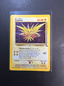 Zapdos - 15/62 Cosmos Holo Rare Promo - Pokemon Fossil Set