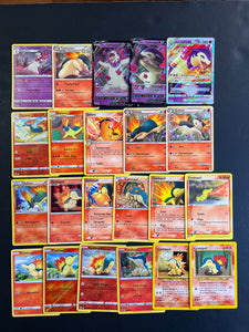 Pokemon Cyndaquil, Quilava & Typhlosion V Card Lot - 22 Cards - Ultra Rare VStar, Holo Rare and Vintage Cards!