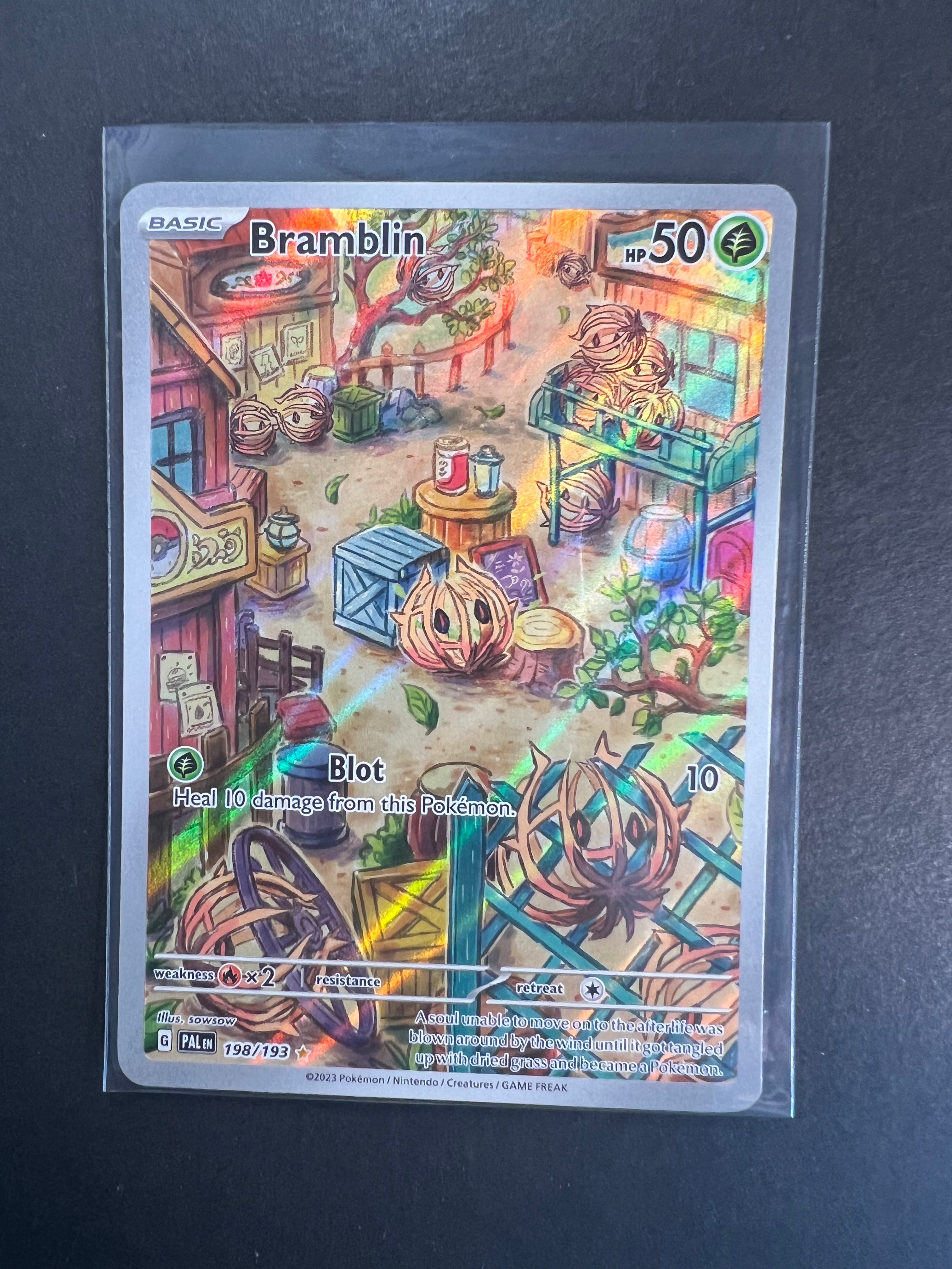 Pokemon - Bramblin 198/193 - Paldea Evolved - Illustrazione Rara - Carta d'arte alternativa Pokemon - Bramblin 198/193 - Paldea Evolved - Illustrazione Rara - Carta d'arte alternativa