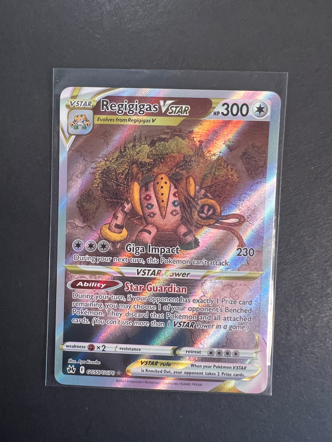 Regigigas VStar - GG55/GG70 Full Art Ultra Rare - Crown Zenith