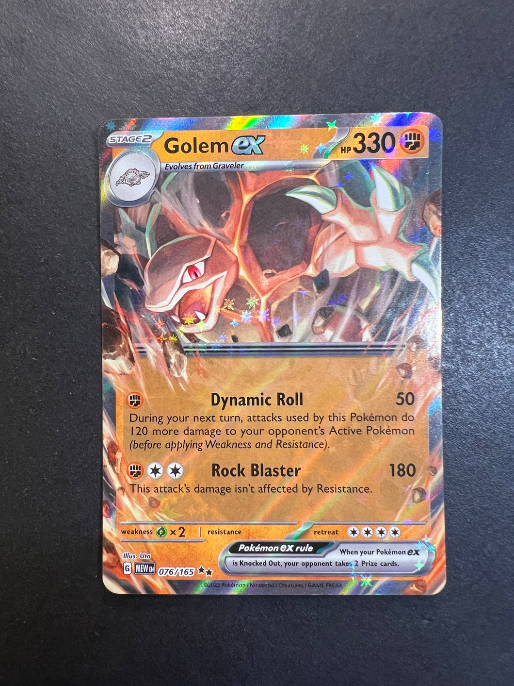 Golem ex - Pokemon 151 #191 Pokemon Card
