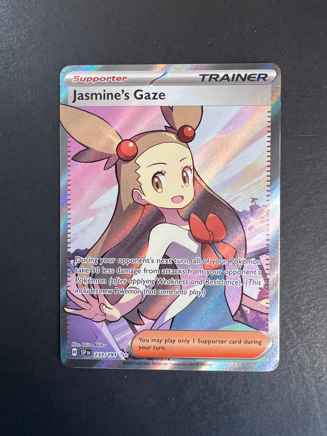 Jasmine's Gaze - 233/191 Surging Sparks Full Art Trainer - NM/MINT Jasmine's Gaze - 233/191 Surging Sparks Full Art Trainer - NM/MINT