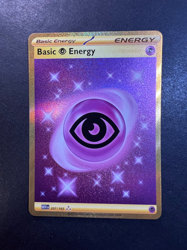 Psychic Energy - 207/165 Gold Full Art Ultra Rare - Pokemon 151 Set