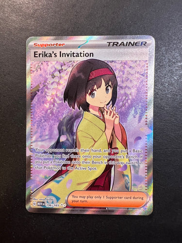 Erika’s Invitation - 196/165 Full Art Ultra Rare Trainer - Pokemon 151 Set
