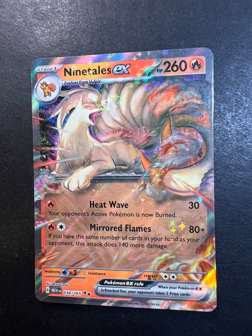 Ninetales ex - 038/165 Ultra Rare - Pokemon 151 Set Ninetales ex - 038/165 Ultra Rare - Pokemon 151 Set