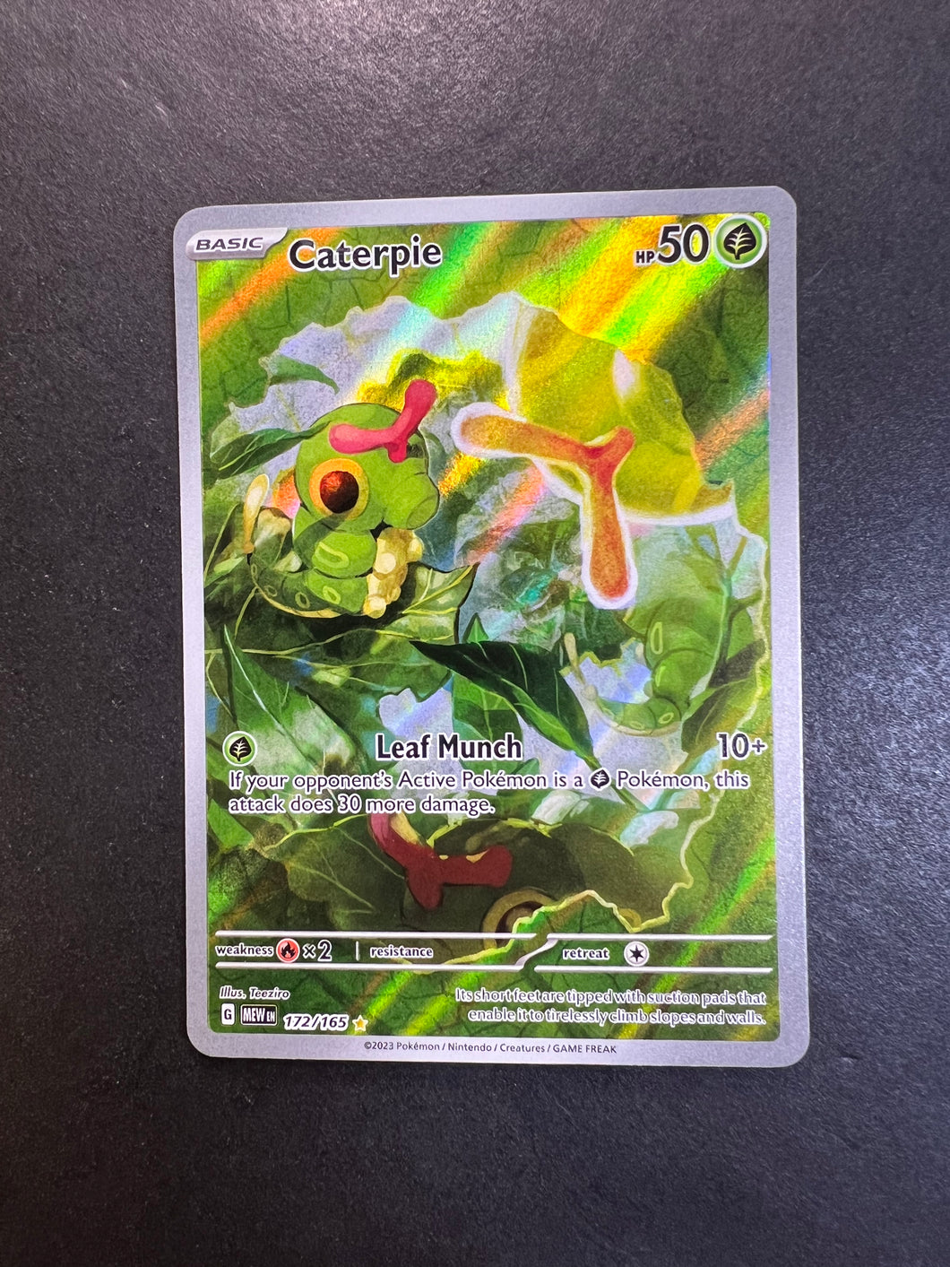 rare caterpie card Caterpie - 172/165 Ultra Rare