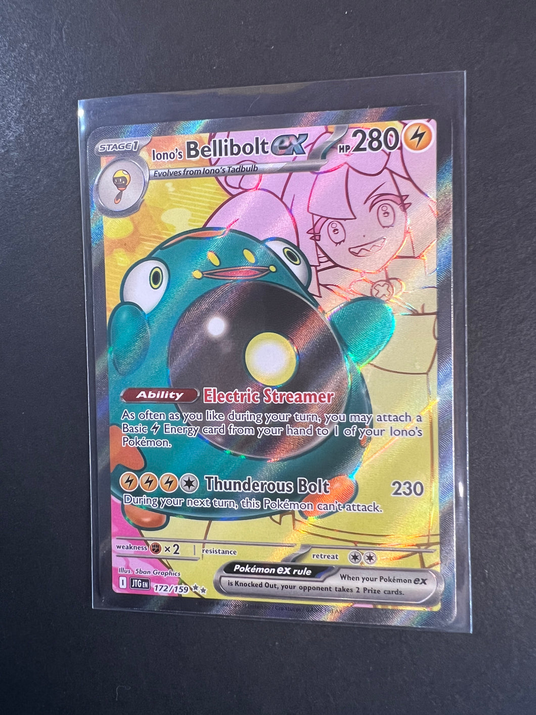 Iono’s Bellibolt ex - 172/159 Full Art Ultra Rare - Journey Together