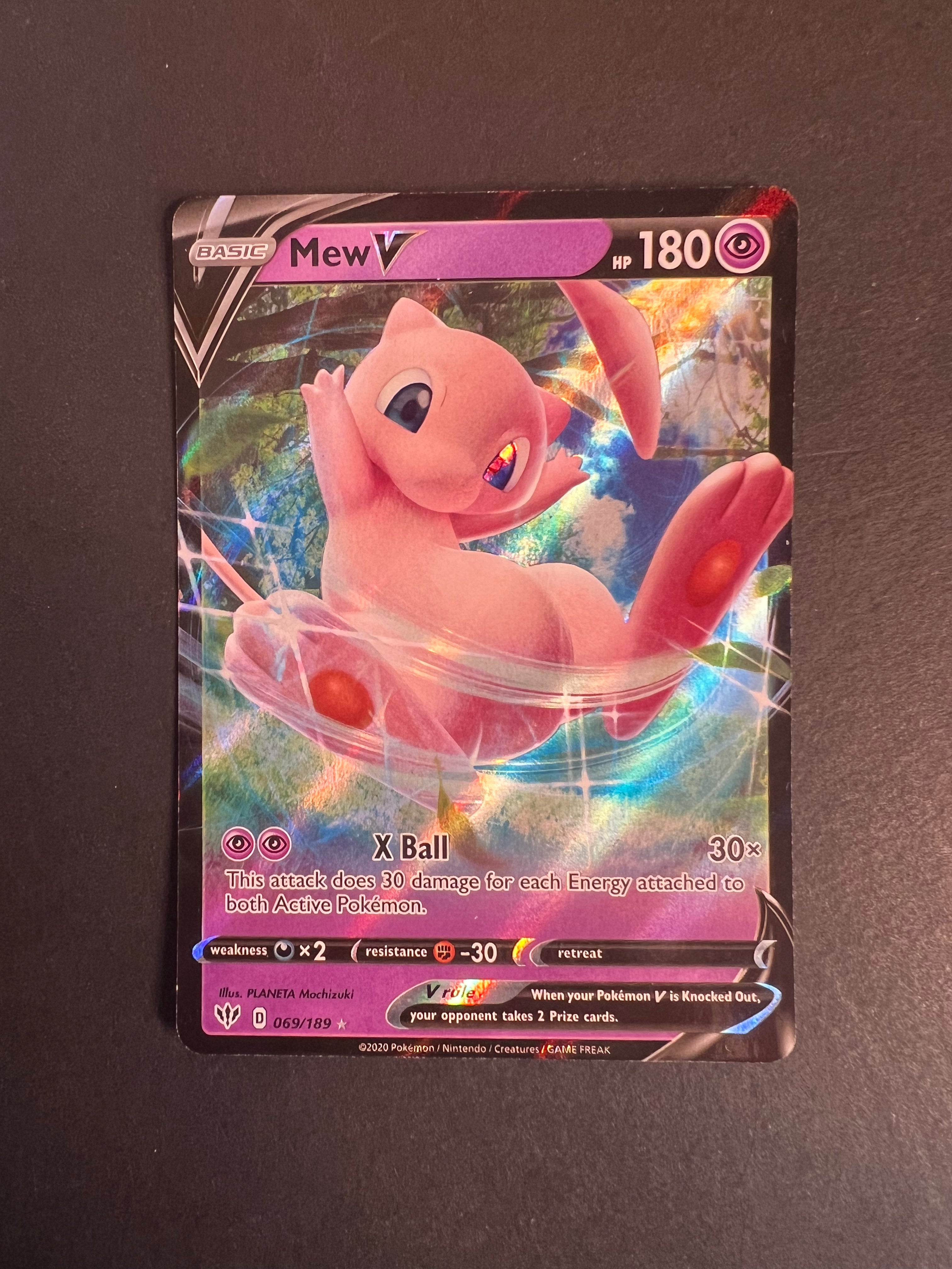 pokemon card 069 189 Amazon.com: Pokemon Single Card MEW V 069/189 DARKNESS ABLAZE : Toys & Games main image 0