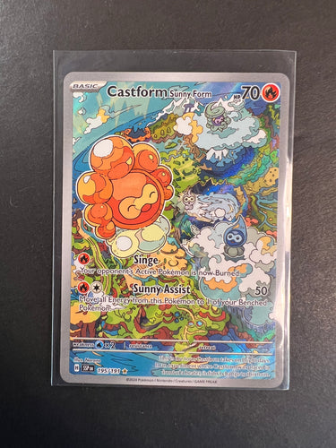 Castform Sunny Form - 195/191 Ultra Rare Holo - Surging Sparks