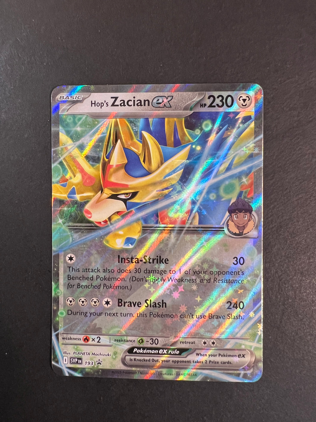 Hop’s Zacian ex - 193 Ultra Rare Promo - Journey Together