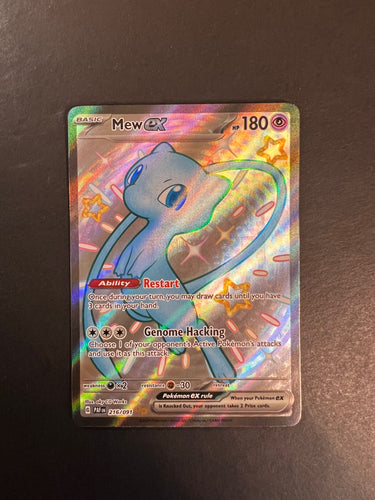 Mew ex - 216/091 Shiny Full Art Ultra Rare Holo - Paldean Fates