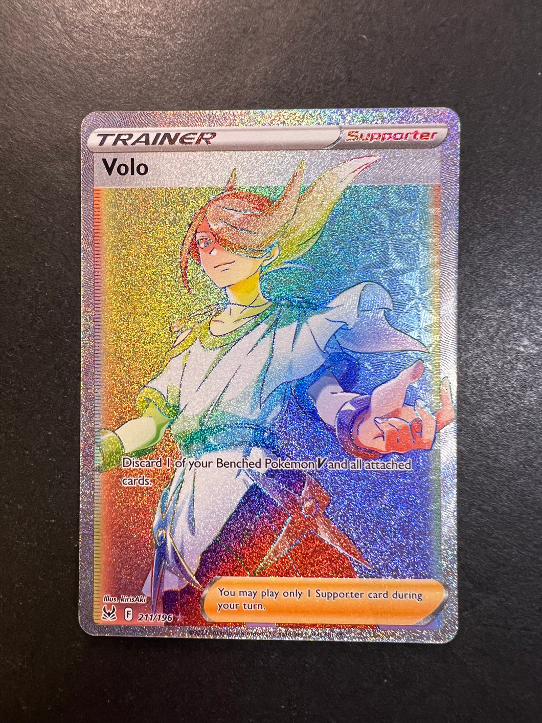 Volo - 211/196 Hyper Secret Rainbow Rare Trainer - Lost Origin Volo - 211/196 Hyper Secret Rainbow Rare Trainer - Lost Origin