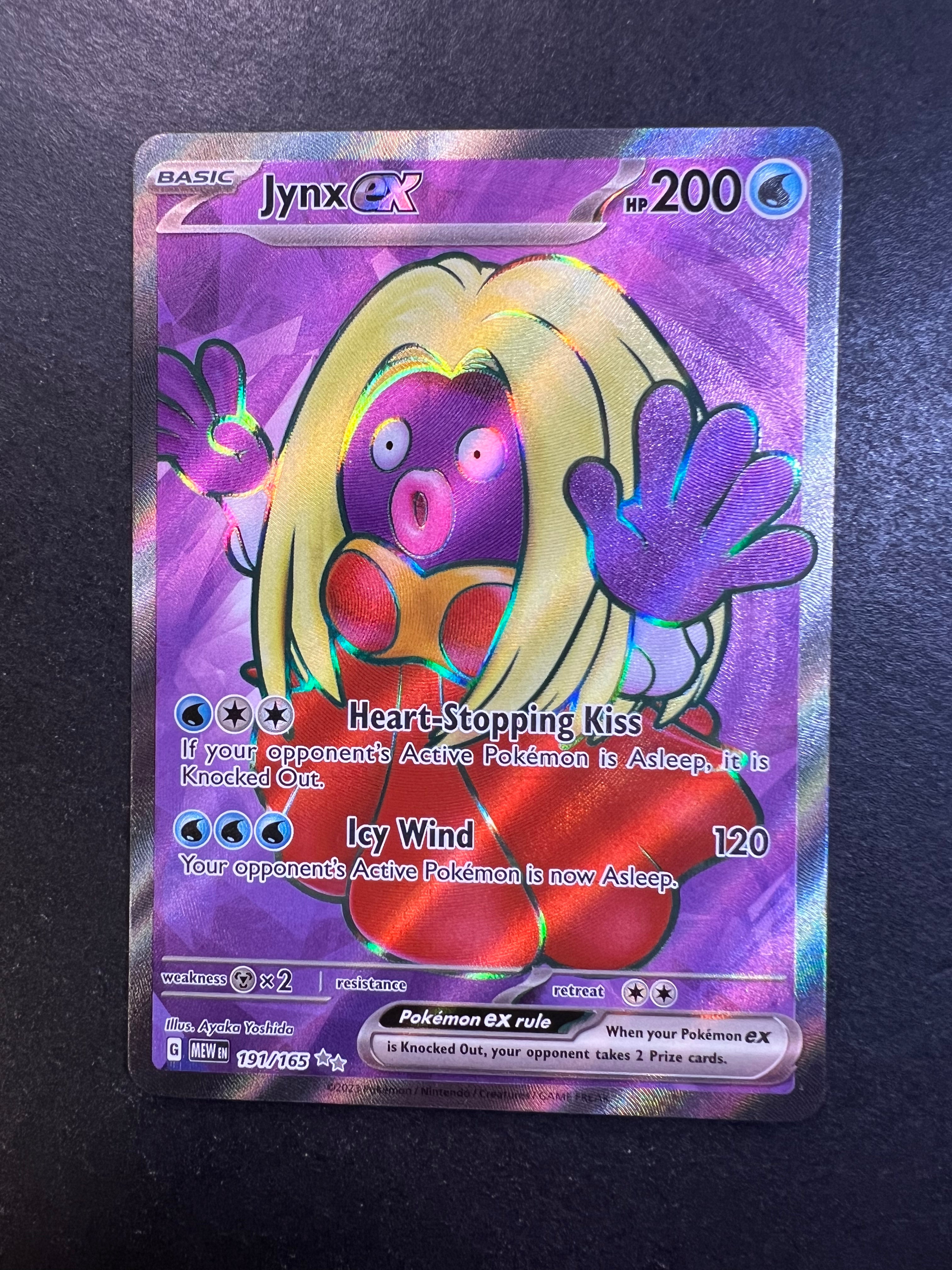 Jynx ex - 191/165 Full Art Ultra Rare - Pokemon 151 Set JAB Games13 Jynx ex - 191/165 Full Art Ultra Rare - Pokemon 151 Set JAB Games13