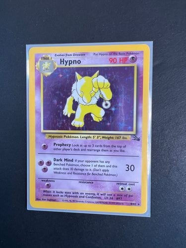 Hypno - 8/62 Holo Rare - Pokemon WOTC Fossil Set