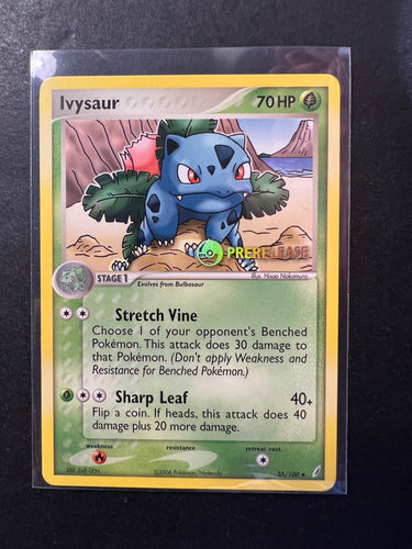 Ivysaur - 35/100 “Stamped” Prerelease Promo - Ex Crystal Guardians