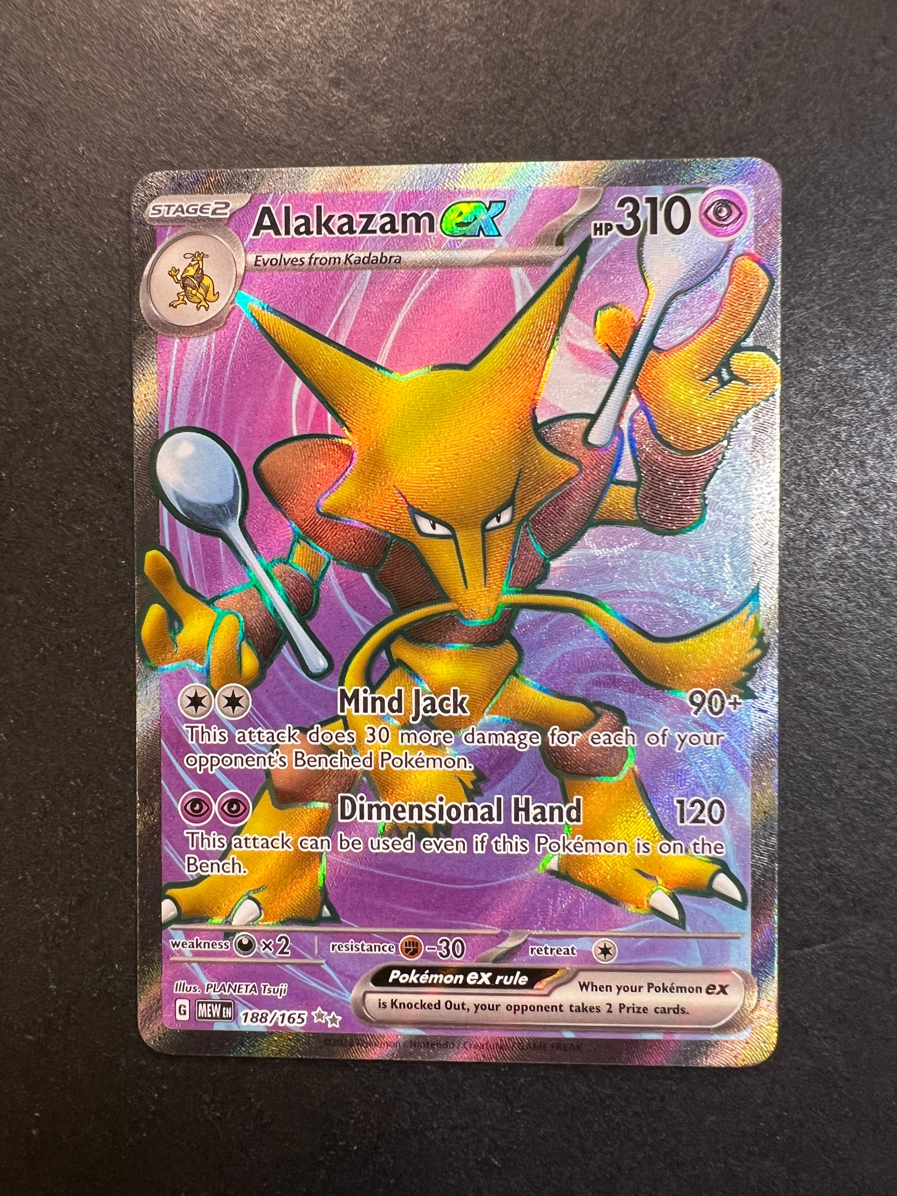 Zero hits in my Alakazam ex box, 151 is rough… at least the Abra came with  a pretty nice swirl 😭 : r/PokemonTCG