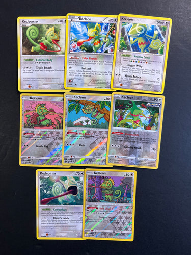 Pokemon Kecleon Card Lot - 8 Cards - Reverse Holo and Vintage Collection!