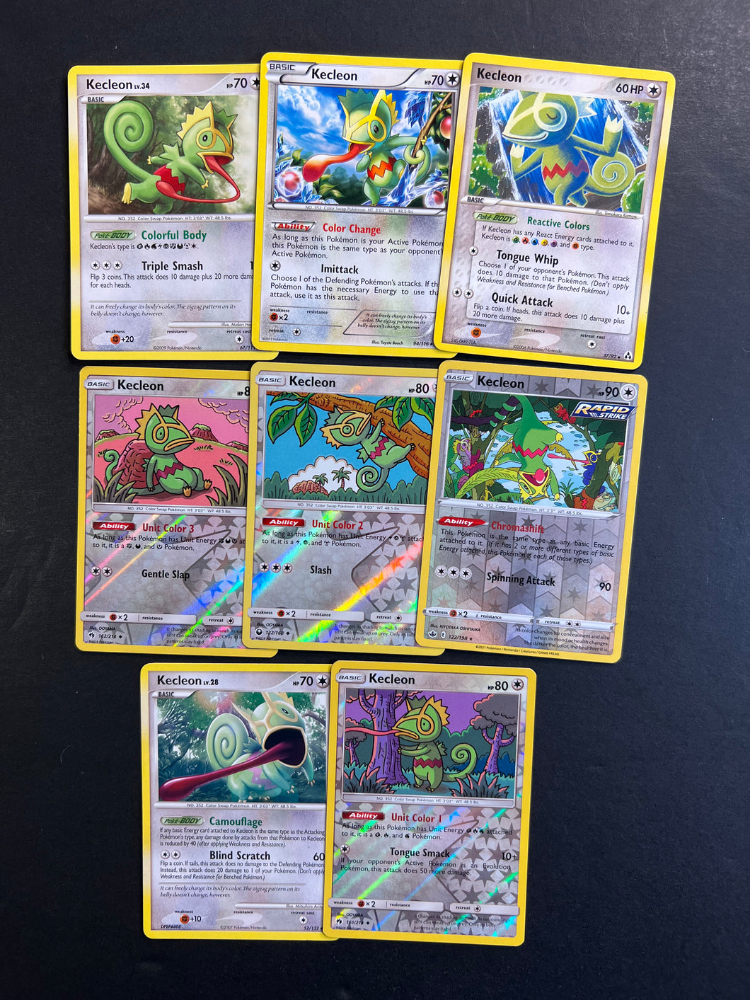 kecleon pokemon card Pokemon Kecleon Card Lot - 8 Cards