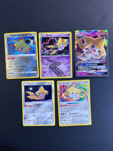 Pokemon Jirachi Card Lot - 5 Cards - Ultra Rare GX & Holo Rare Collection!