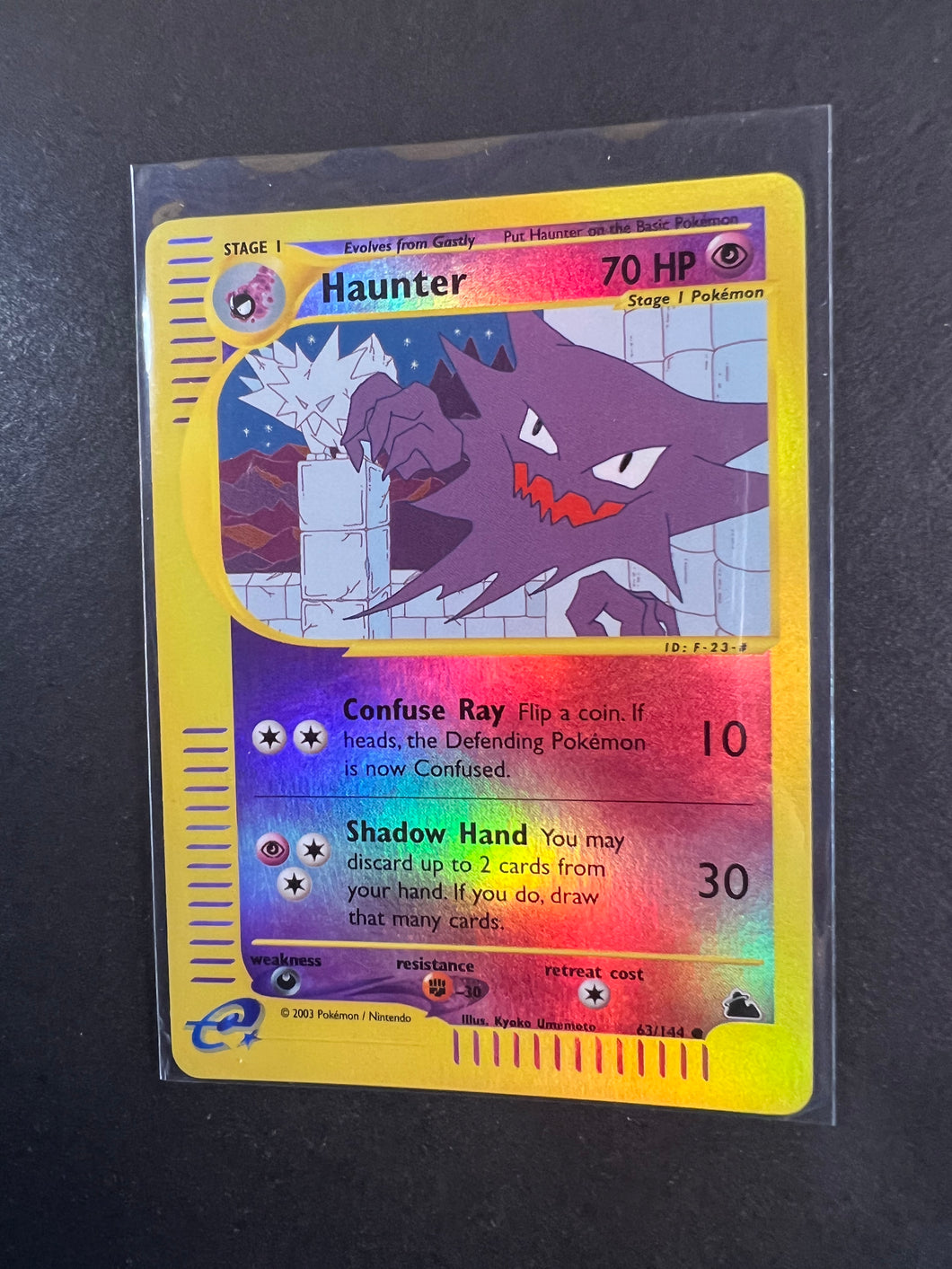 Haunter - 63/144 Reverse Holo - WOTC Pokemon Skyridge Set Haunter - 63/144 Reverse Holo - WOTC Pokemon Skyridge Set