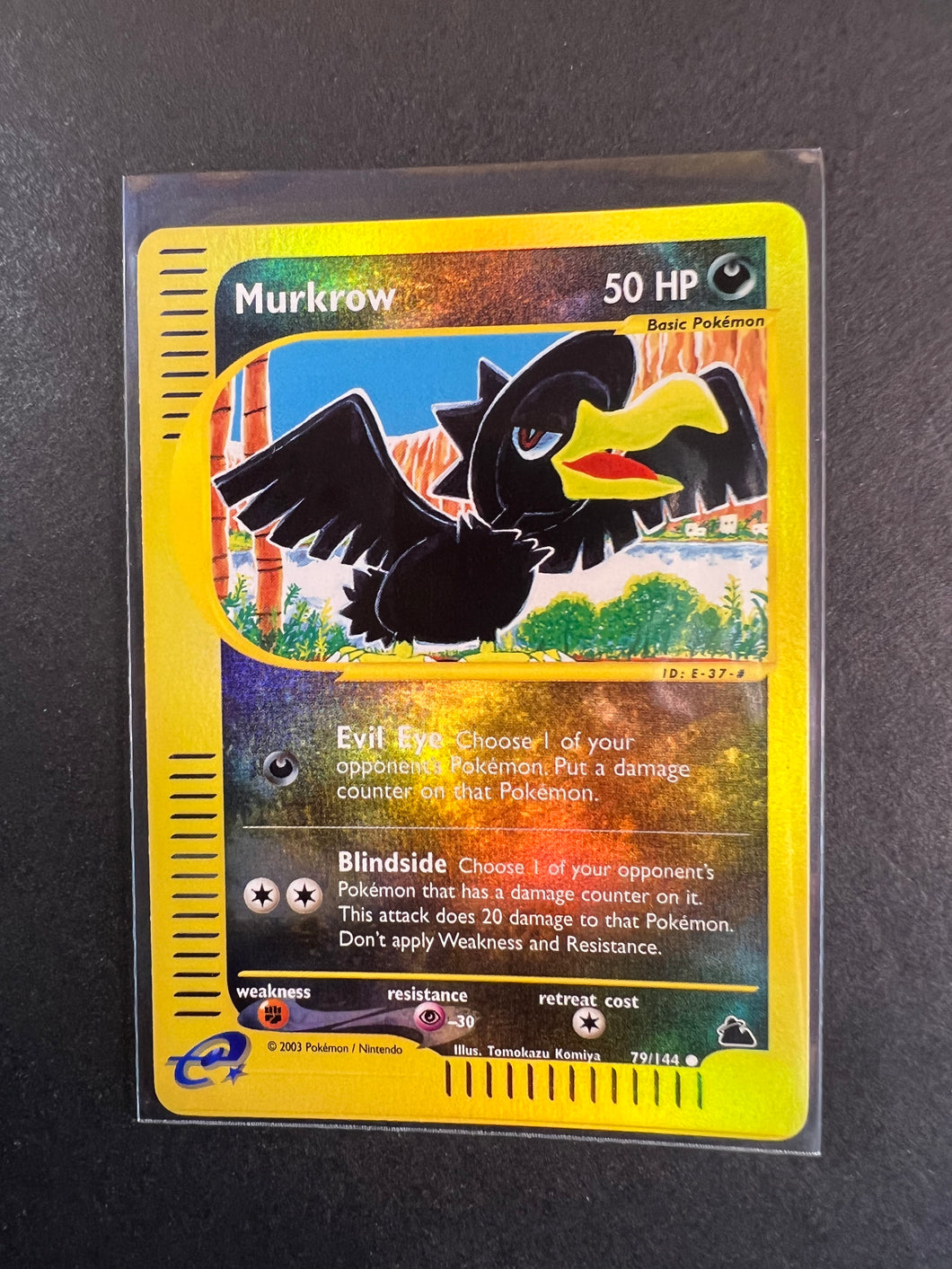 Murkrow - 79/144 Reverse Holo - WOTC Pokemon Skyridge Set
