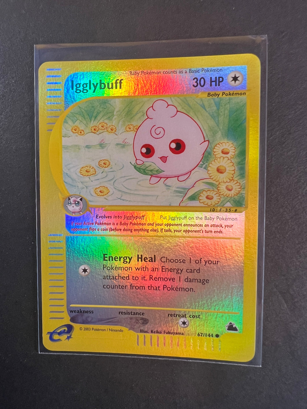 Igglybuff - 67/144 Reverse Holo - WOTC Pokemon Skyridge Set JAB Games13 Igglybuff - 67/144 Reverse Holo - WOTC Pokemon Skyridge Set JAB Games13