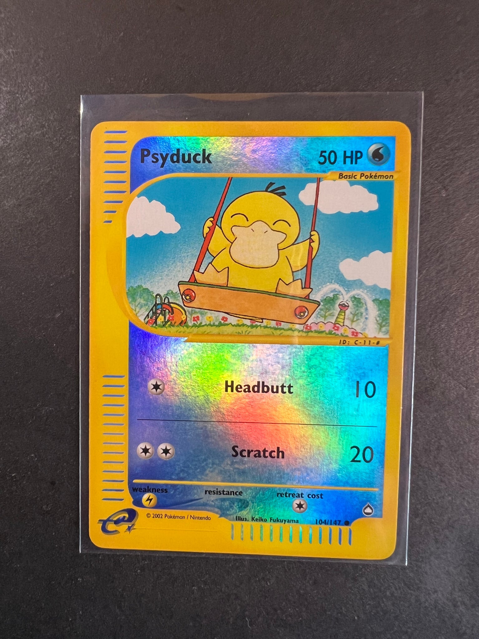 Psyduck - 104/147 Reverse Holo - WOTC Pokemon Aquapolis Set JAB Games13 Psyduck - 104/147 Reverse Holo - WOTC Pokemon Aquapolis Set JAB Games13