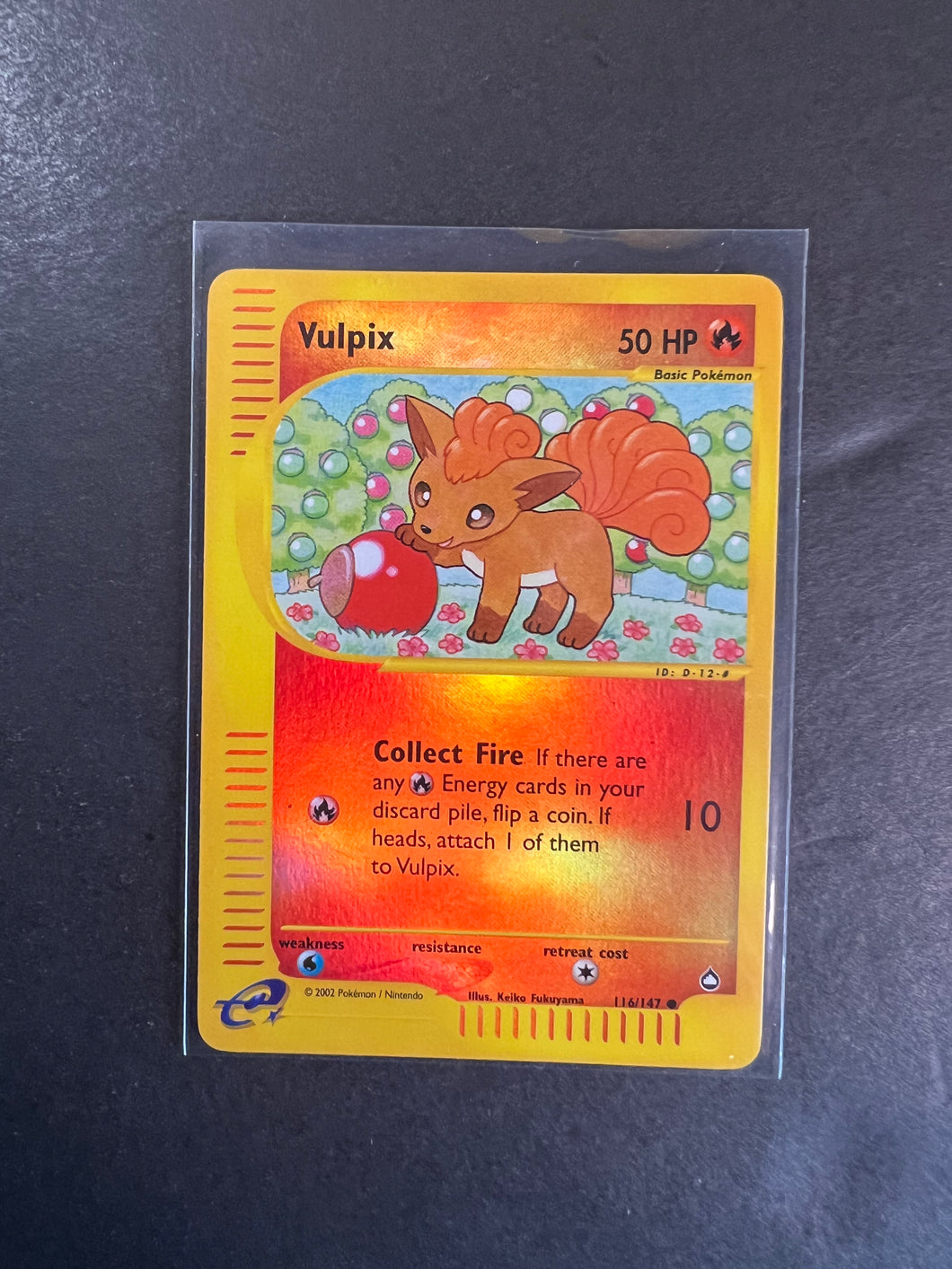 Vulpix - 116/147 Reverse Holo - WOTC Pokemon Aquapolis Set