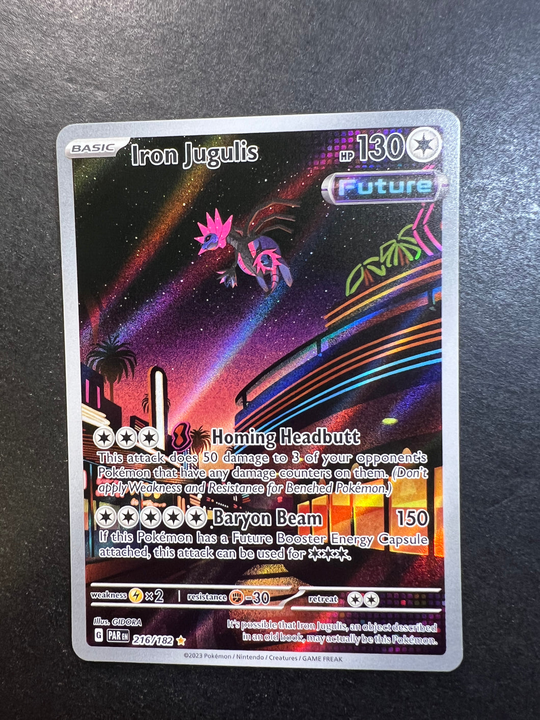 Iron Jugulis - 216/182 Holo Ultra Rare - Paradox Rift JAB Games13 Iron Jugulis - 216/182 Holo Ultra Rare - Paradox Rift JAB Games13