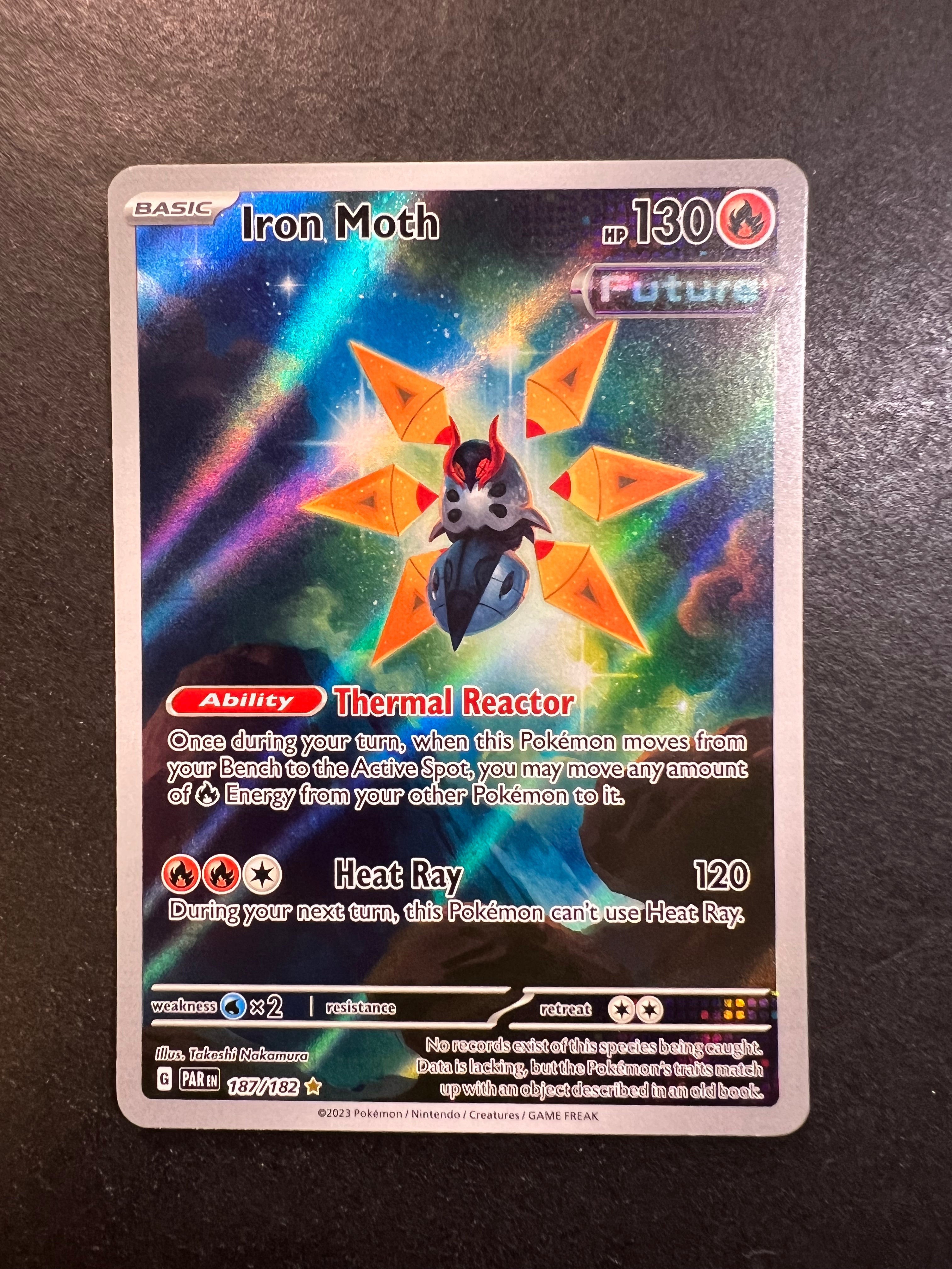 iron moth future pokemon card value Iron Moth - 187/182 Holo Ultra Rare