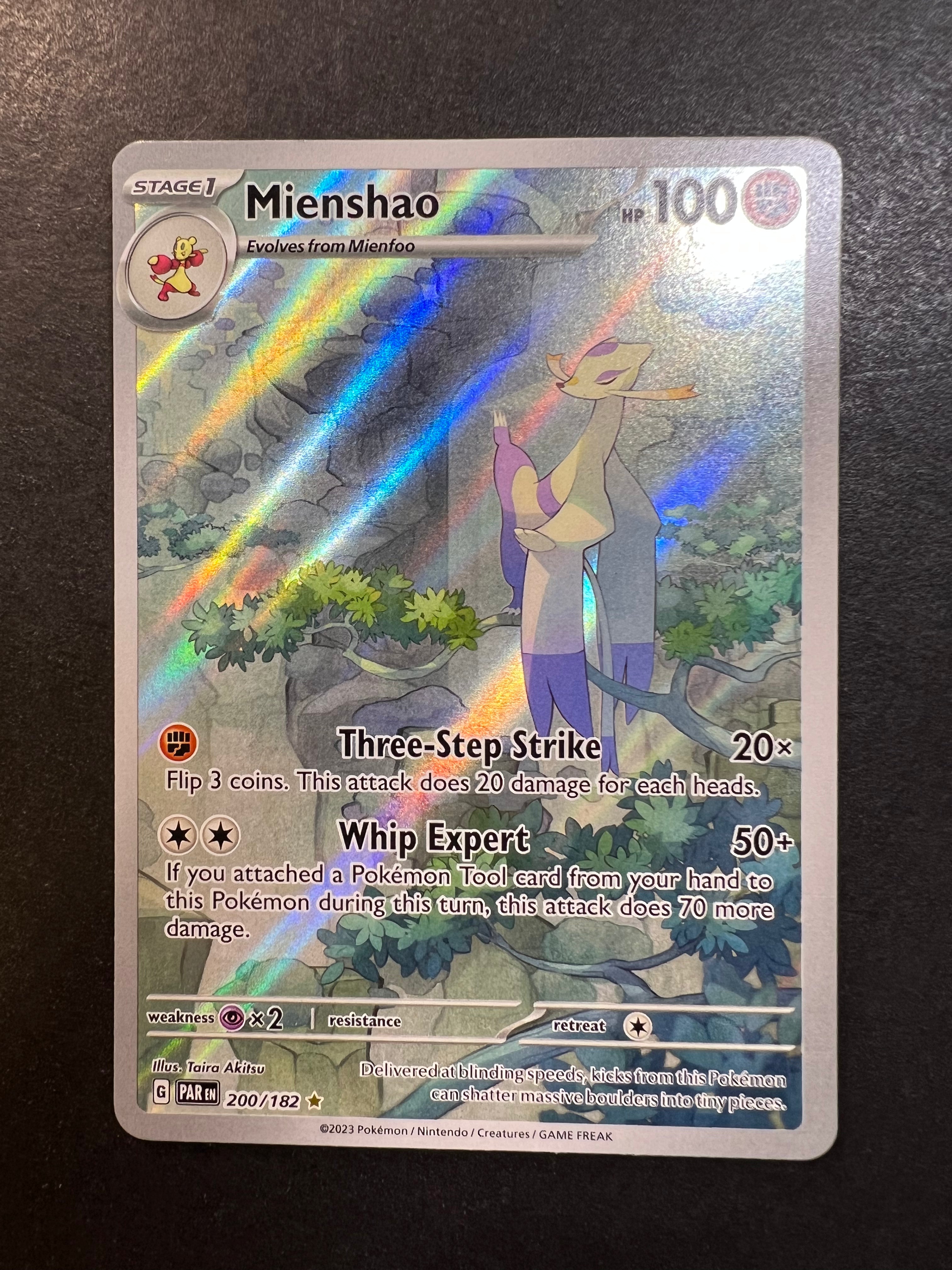 Mienshao - 200/182 Holo Ultra Rare - Paradox Rift JAB Games13 Mienshao - 200/182 Holo Ultra Rare - Paradox Rift JAB Games13