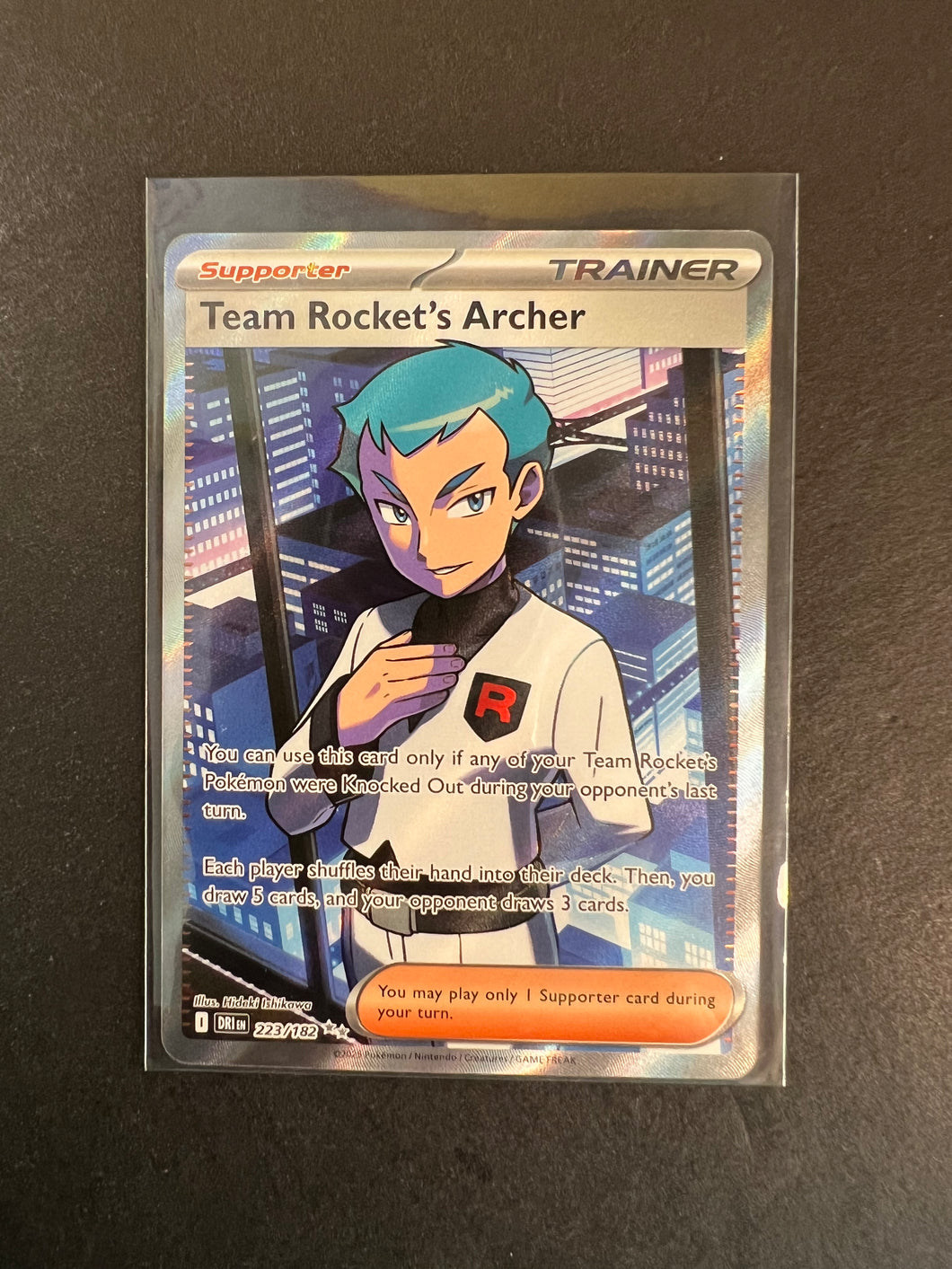 Team Rocket’s Archer - 223/182 Full Art Ultra Rare Trainer - Destined Rivals
