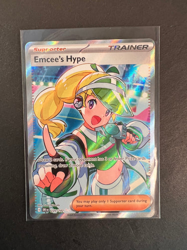 Emcee’s Hype - 220/182 Full Art Ultra Rare Trainer - Destined Rivals