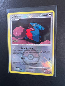 Gible - 106/147 Reverse Holo Staff Promo - Pokemon City Championship Event