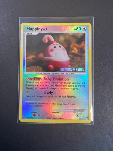 Happiny - 52/123 Reverse Holo Promo - Pokemon Diamond and Pearl