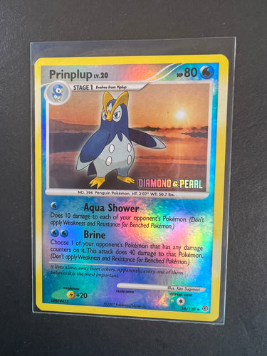 Prinplup - 58/130 Reverse Holo Rare Promo - Diamond and Pearl Set!
