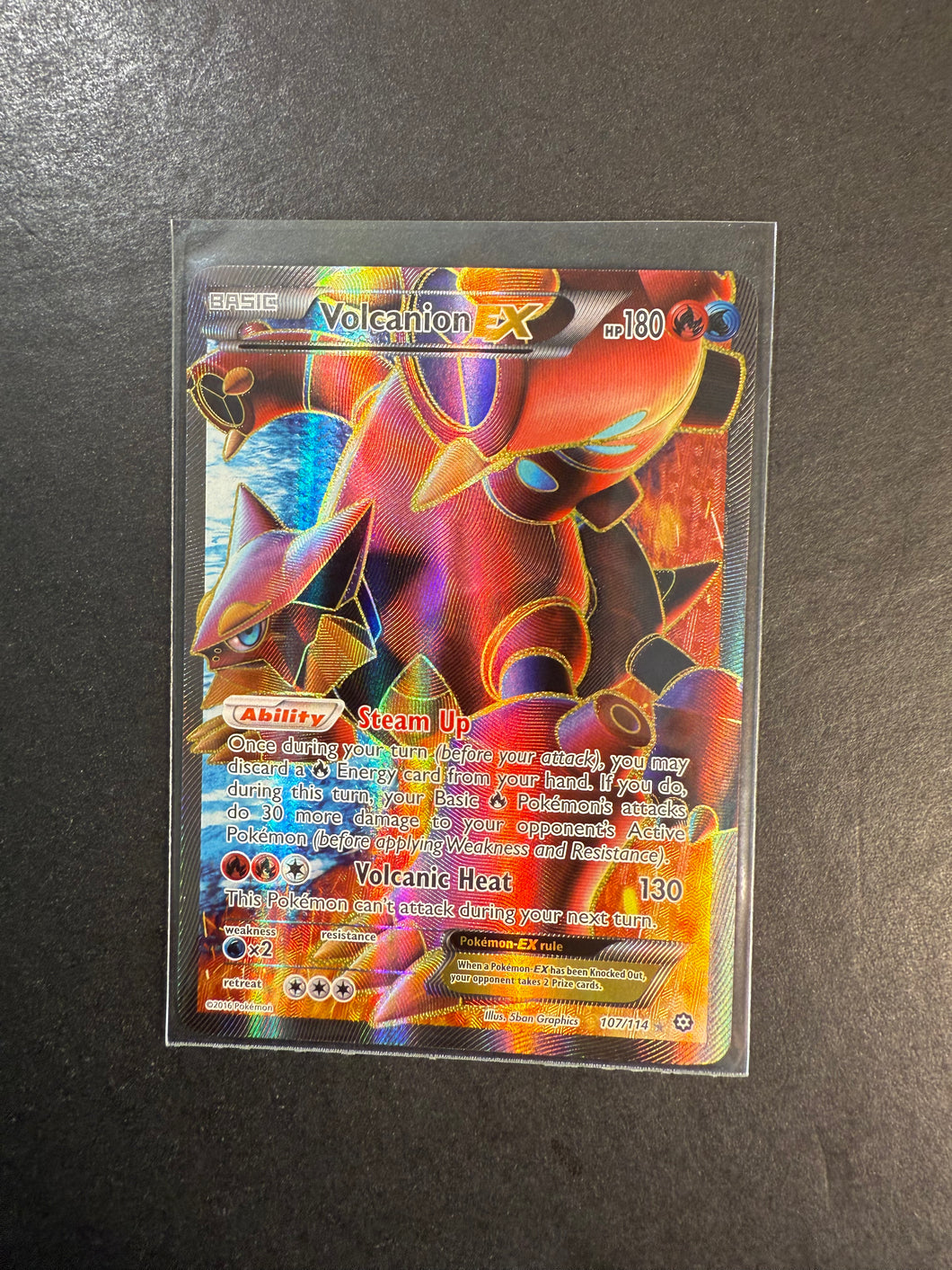 Volcanion EX - 107/114 Full Art Ultra Rare - XY Steam Siege