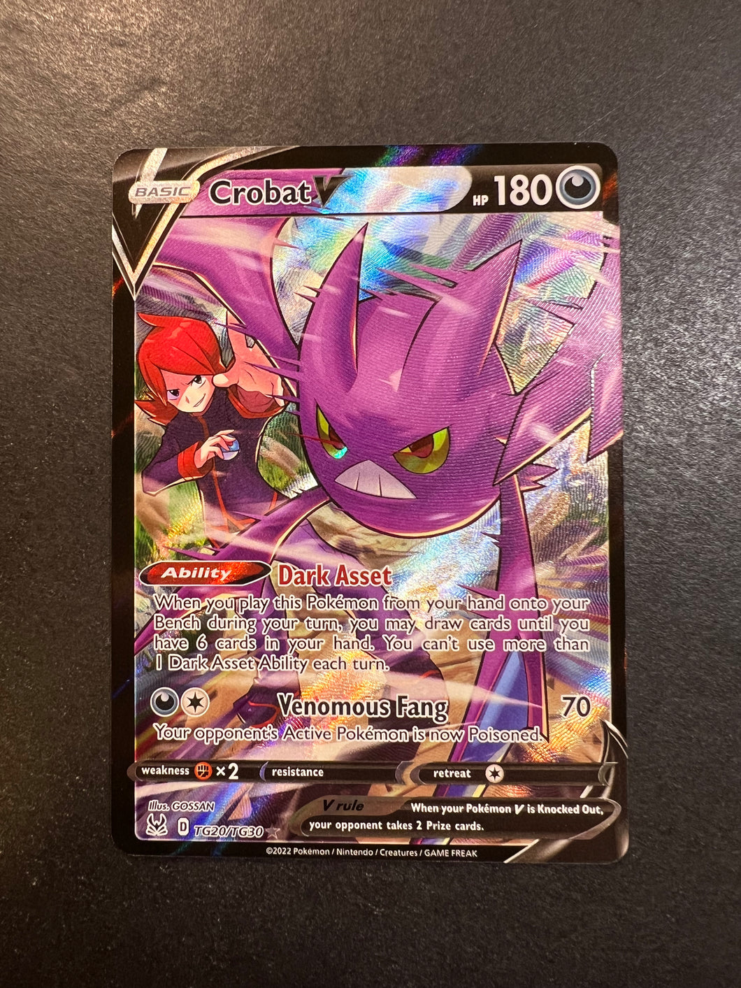 Crobat V - TG20/TG30 Full Art Ultra Rare