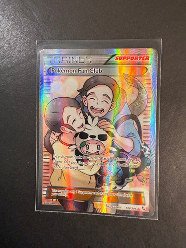 Pokemon Fan Club - 106/106 Full Art Ultra Rare Trainer - XY Flashfire