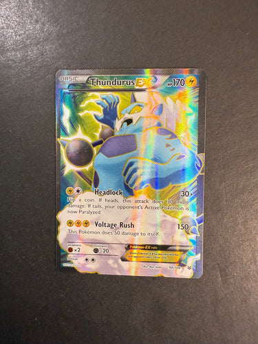Thundurus EX - 98/108 Full Art Ultra Rare - XY Roaring Skies