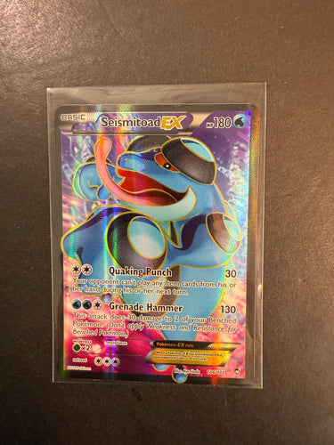 Seismitoad EX - 106/111 Full Art Ultra Rare - XY Furious Fists