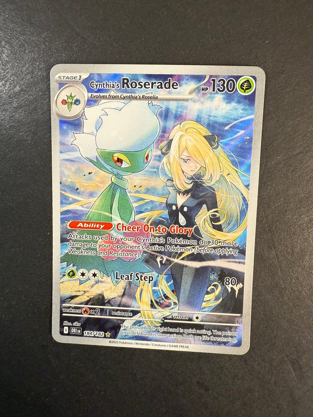 Cynthia’s Roserade - 184/182 Ultra Rare Holo - Destined Rivals – JAB ...