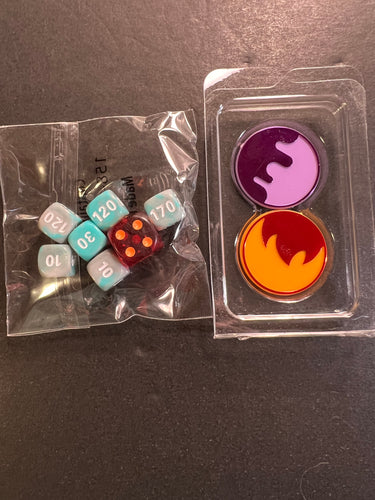 Pokemon Sealed Dice and Damage Counter Set - Obsidian Flames