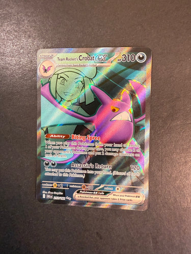 Team Rocket’s Crobat ex - 217/182 Full Art Ultra Rare - Destined Rivals