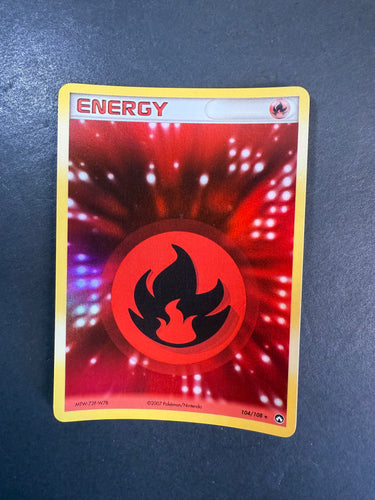 Fire Energy - 104/108 Reverse Holo Rare - Pokemon EX Power Keepers