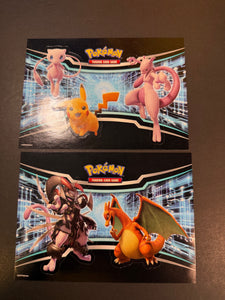 Pokemon Sticker Sheets - Pikachu, Mew, Mewtwo, Charizard & Armored Mewtwo