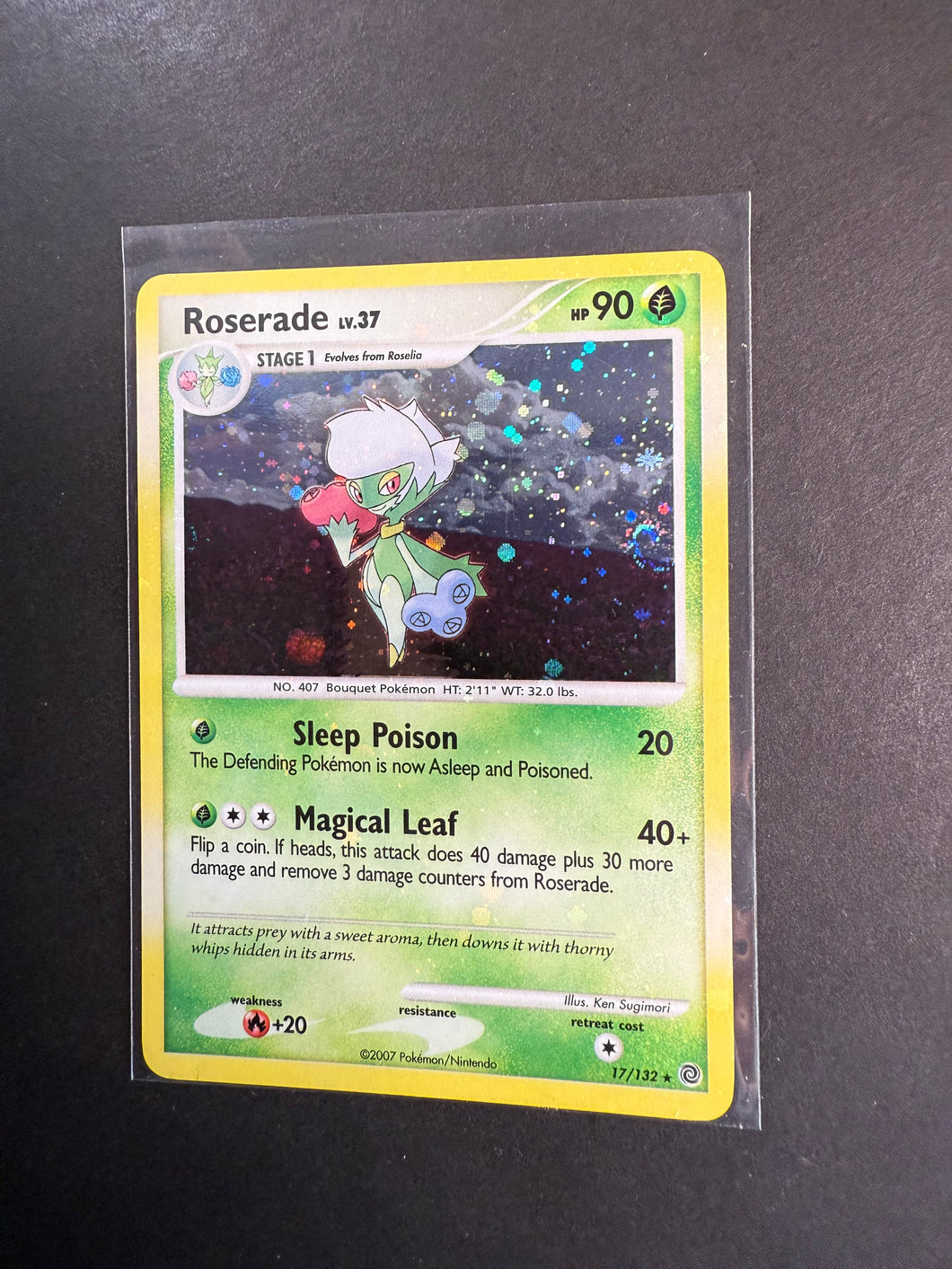 Roserade - 17/132 Holo Rare - Secret Wonders Set!