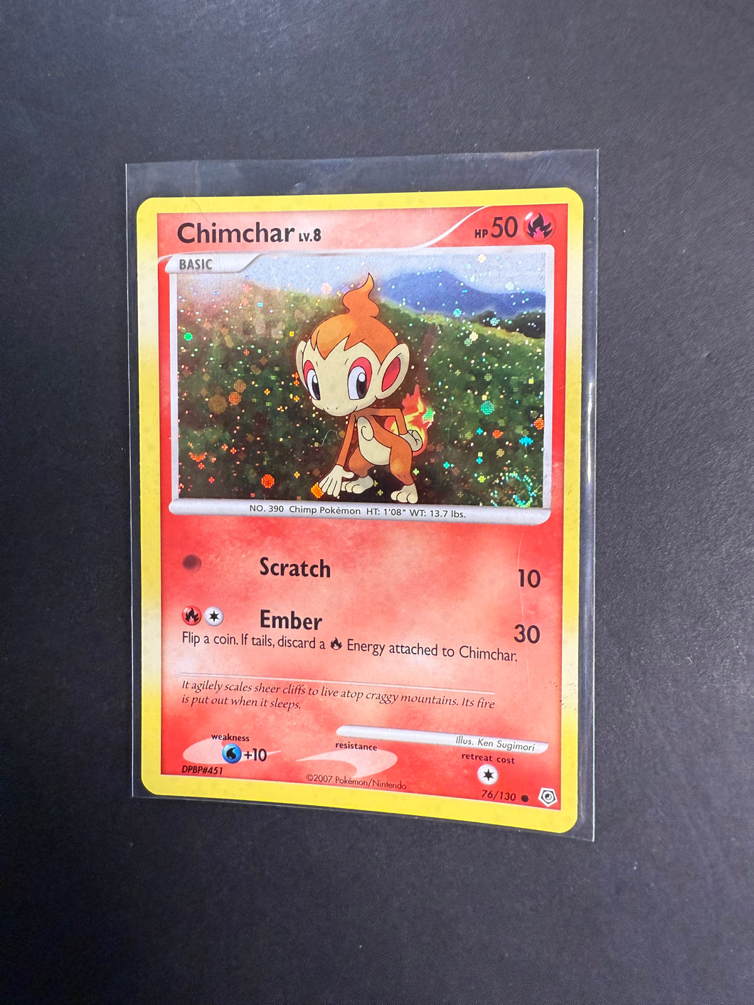 Chimchar - 76/130 Holo Rare Promo - Diamond and Pearl